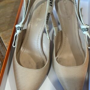 Dior Beige J'Adior Slingback Pumps